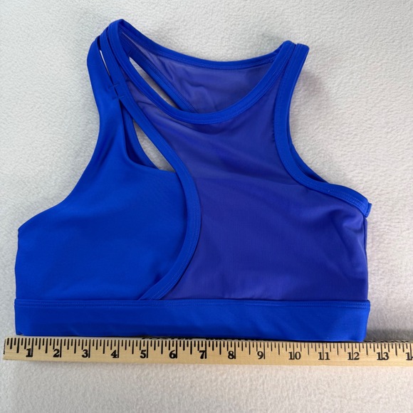 ALO Yoga Other - Alo Yoga Airlift Crescent Bra Womens Mesh Cutout Sports Bra Electric Blue Small